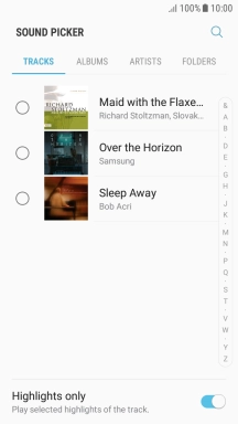 Press the required ring tones to hear them.