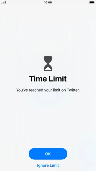 Press Ignore Limit.