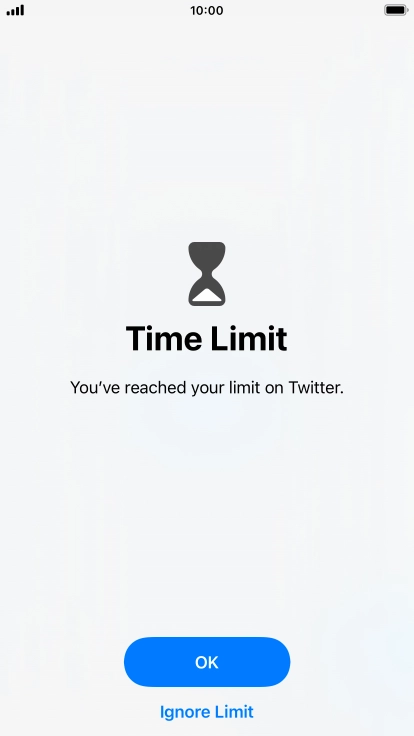Press Ignore Limit.