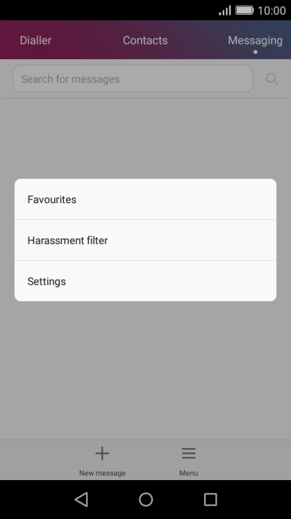 Press Settings.