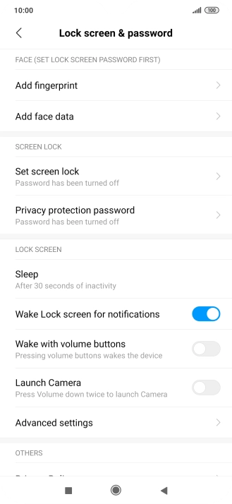 Press the Home key to return to the home screen.