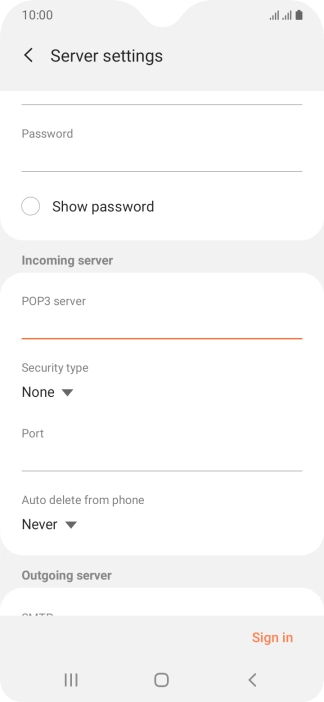 Press the drop down list below 