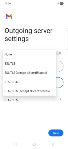 Press SSL/TLS.