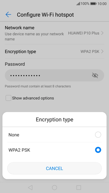 Press WPA2 PSK.