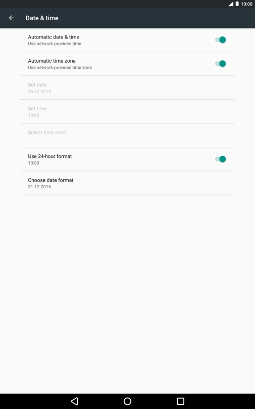 Press the Home key to return to the home screen.