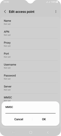 Key in http://www.vodafone.ie/mms and press OK.