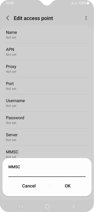 Key in http://www.vodafone.ie/mms and press OK.