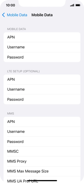 Press APN and key in mms.vodafone.net.