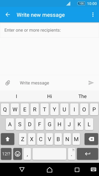 Open a new note, message or email message to bring up the keypad and your phone is ready for text input.