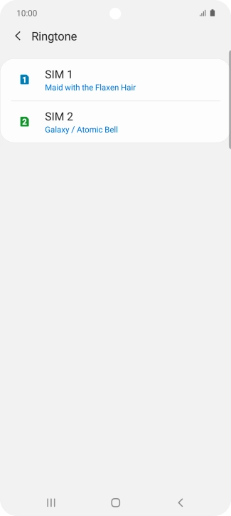 Press the Home key to return to the home screen.