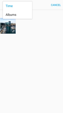 Press Albums and go to the required folder.
