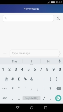 Press the required numbers and symbols.