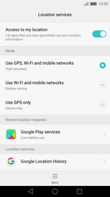 If you select Use GPS, Wi-Fi and mobile networks, your phone can find your exact position using the GPS satellites, the mobile network and nearby Wi-Fi networks. Satellite-based GPS requires a clear view of the sky.
