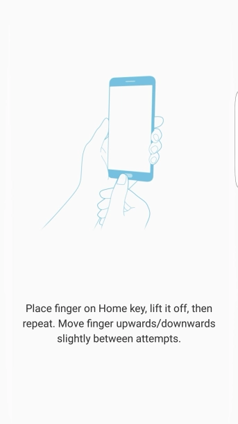 Follow the instructions on the screen to add your fingerprint.