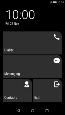 Press the Home key to return to the home screen.