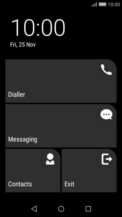 Press the Home key to return to the home screen.