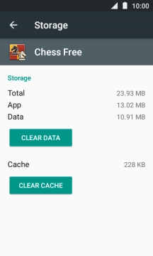 Press CLEAR CACHE.