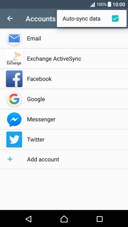 Press Auto-sync data to turn off the function.