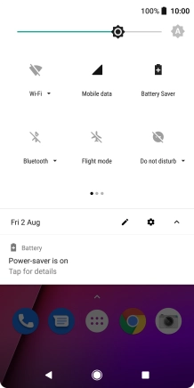 Press the Home key to return to the home screen.