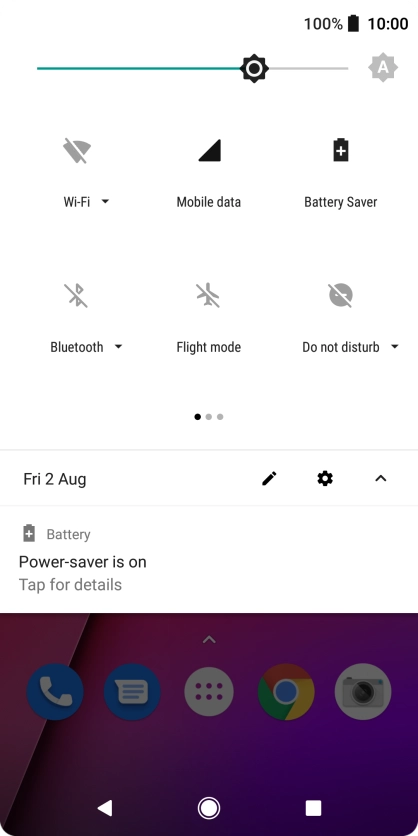 Press the Home key to return to the home screen.
