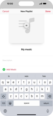 Press Add Music.