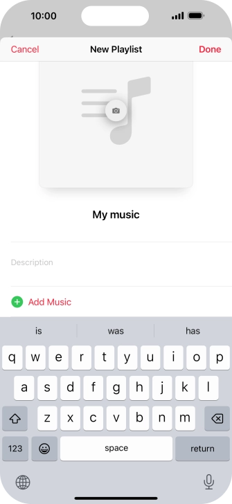 Press Add Music.