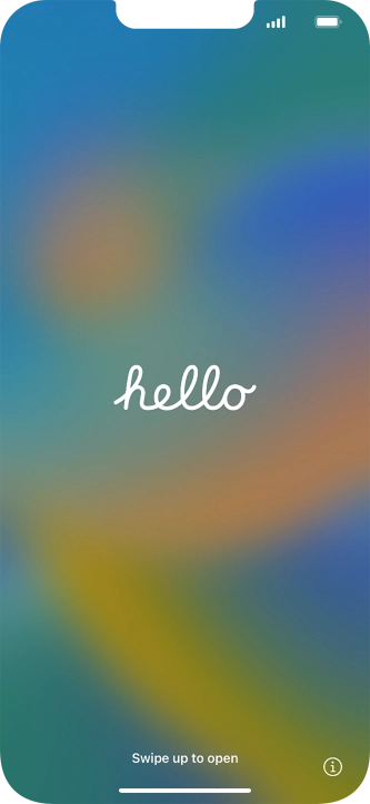 Slide your finger upwards starting from the bottom of the screen.