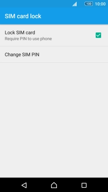 Press Lock SIM card to turn the function on or off.
