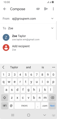 Press the required contact.
