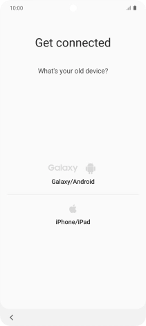 Press the required setting and follow the instructions on the screen to transfer the content from another phone.