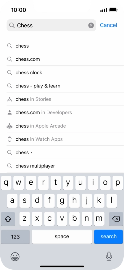 Press search.