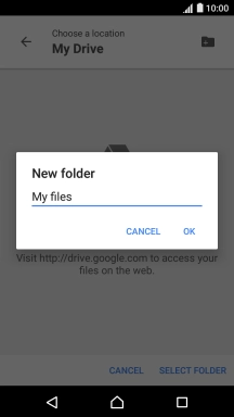 Key in the required name and press OK.