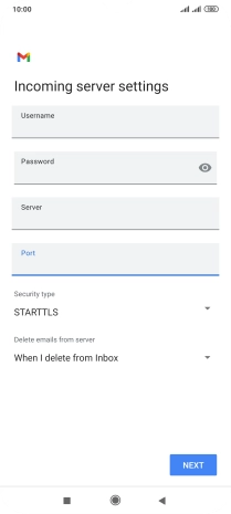 Press the drop down list below 