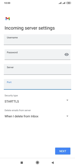 Press the drop down list below 