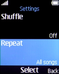 Select Repeat.
