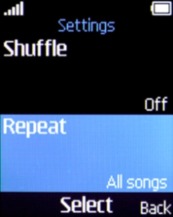 Select Repeat.
