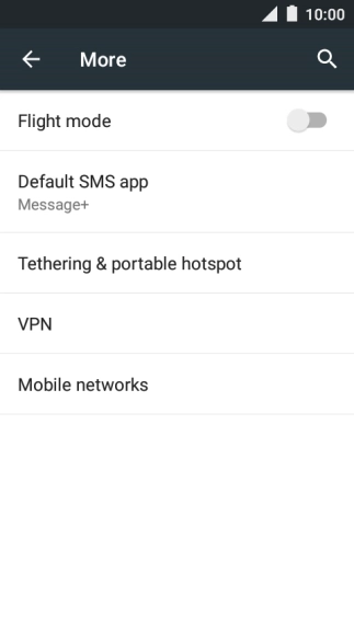 Press Mobile networks.