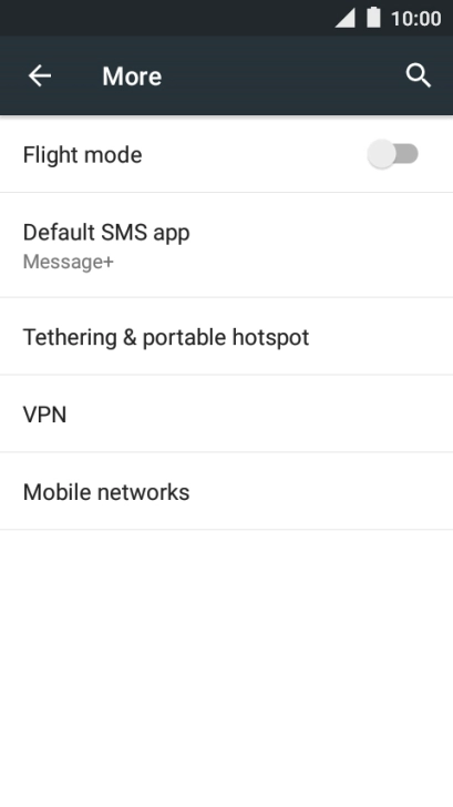 Press Mobile networks.