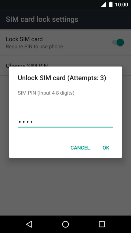 Key in your PIN and press OK.