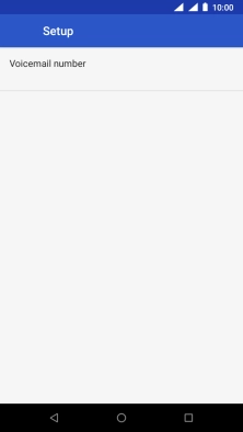 Press Voicemail number.
