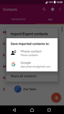 Press Phone contact.