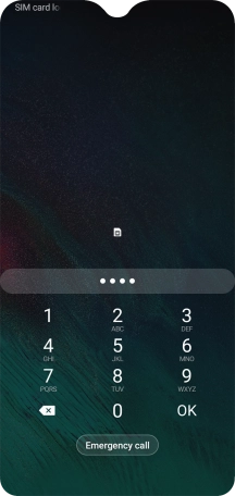 If you're asked to key in your PIN, do so and press OK.