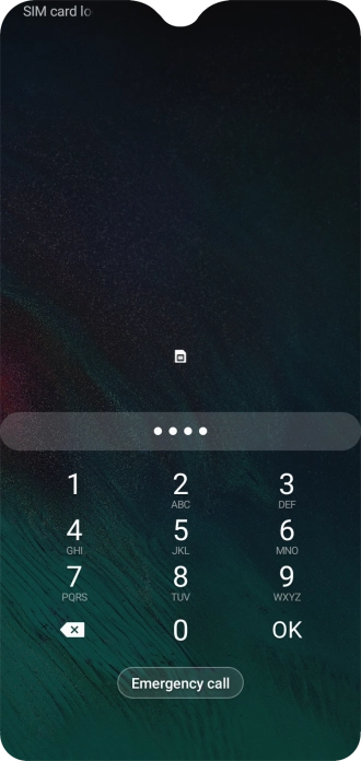 If you're asked to key in your PIN, do so and press OK.