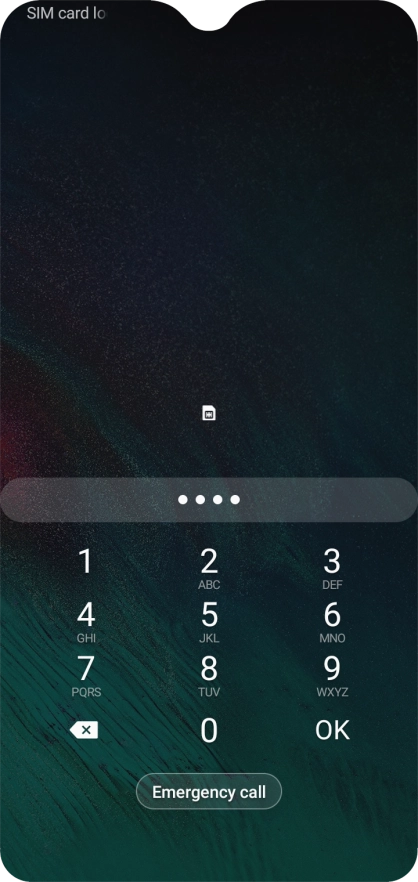 If you're asked to key in your PIN, do so and press OK.