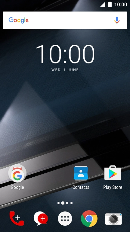 Slide two fingers downwards starting from the top the screen.