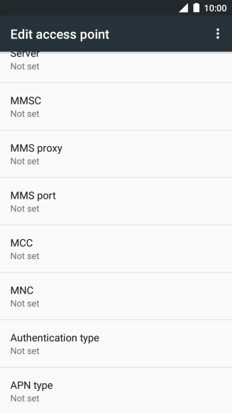 Press MMSC.