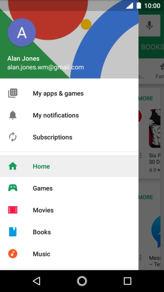 Press My apps & games.
