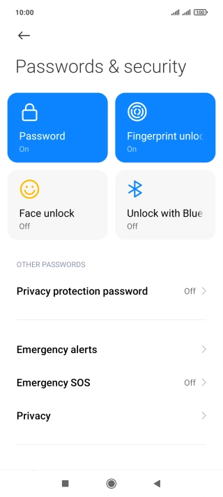 Press Password.