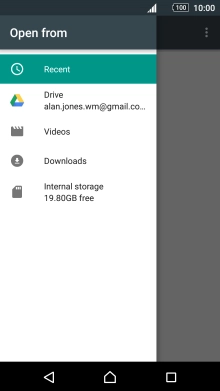 Press Videos and go to the required folder.