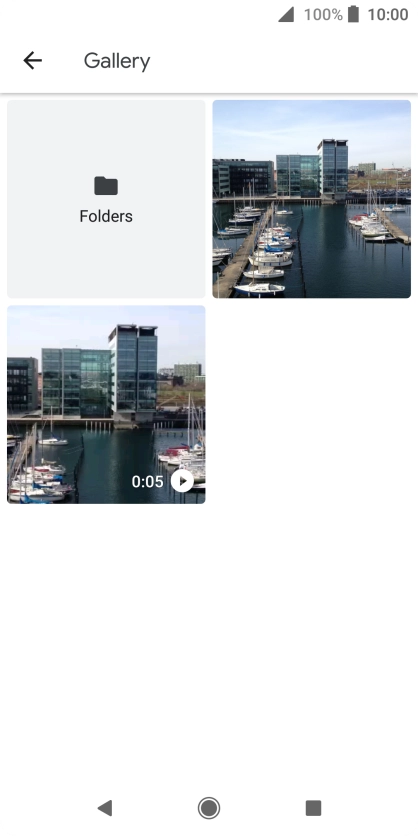 Press Folders and go to the required folder.